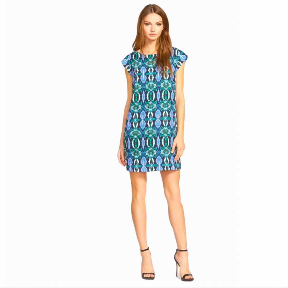 Sam Edelman Illusion Panel Shift Mini Dress - XS